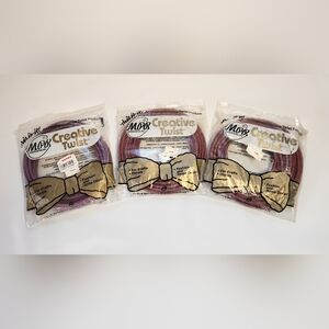 3 packages MPR Creative Twist  (2)KCT-3CB Cranberry (1)KCT-3BY Blackberry 6yds